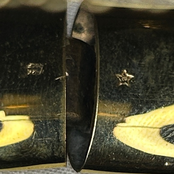 Vintage gold filled bangle bracelet by BALLOU. 1/20-12 KT gold filled. - Picture 8 of 10